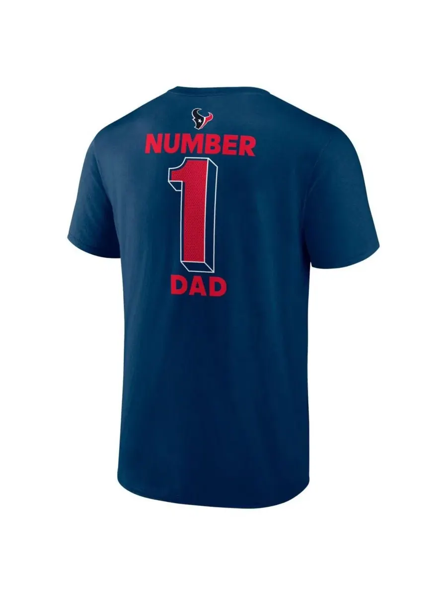 Мужская футболка Royal Buffalo Bills #1 Dad Jersey Logo Athletic — изображение 3 из 3, темно-синий