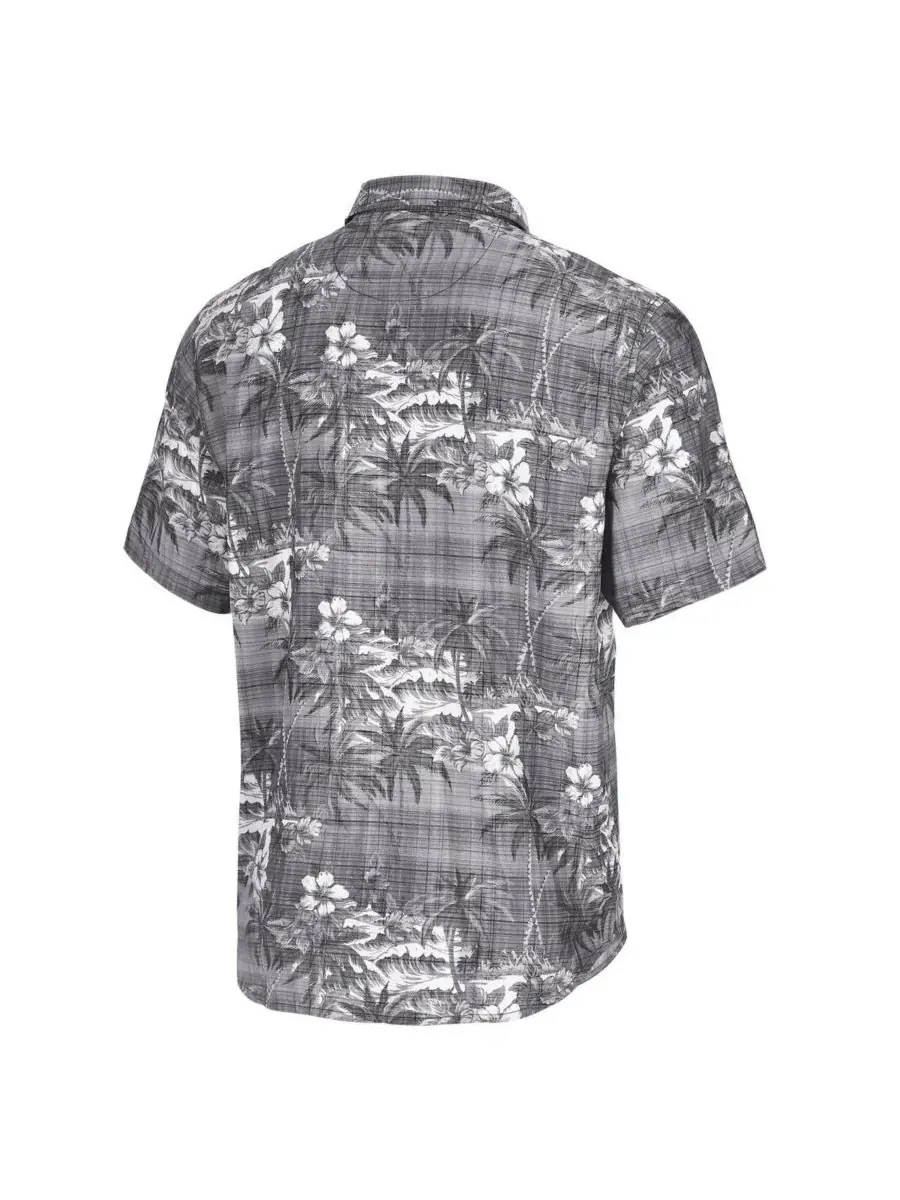Tommy Bahama Мужская черная рубашка на пуговицах с символикой команды Miami Dolphins Coconut Point — изображение 3 из 3