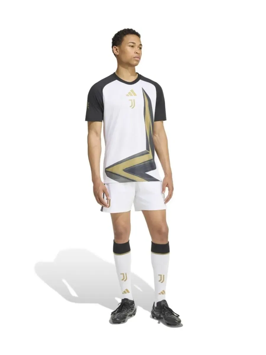 Мужская футболка для тренировок Juventus 2026/27 Home Pre-Match Training Jersey adidas — изображение 3 из 5, белый