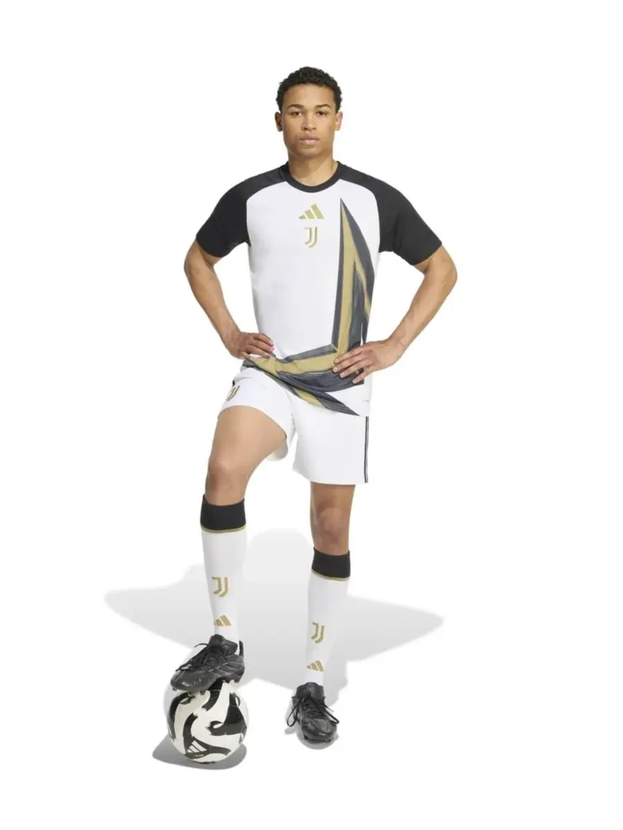 Мужская футболка для тренировок Juventus 2026/27 Home Pre-Match Training Jersey adidas — изображение 4 из 5, белый