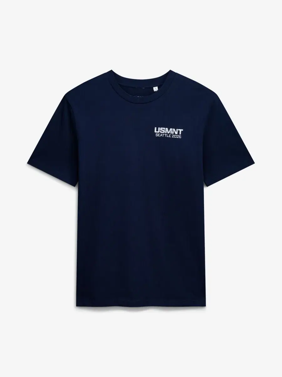 Футболка с коротким рукавом с принтом Uscape Apparel — изображение 2 из 5, темно-синий