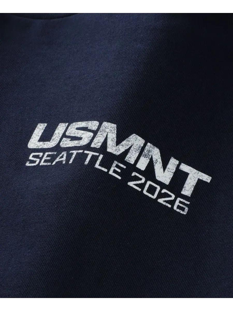 Футболка с коротким рукавом с принтом Uscape Apparel — изображение 4 из 5, темно-синий