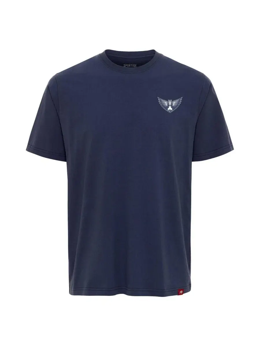 Мужская и женская синяя футболка Dallas Wings Athletic Club Collection Duke Relaxed Fit Premium — изображение 2 из 3, синий