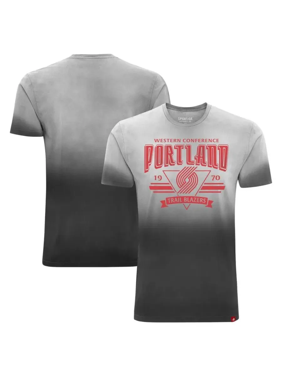 Футболка с принтом Bingham Sun-Fade, Portland Trail Blazers Sportiqe