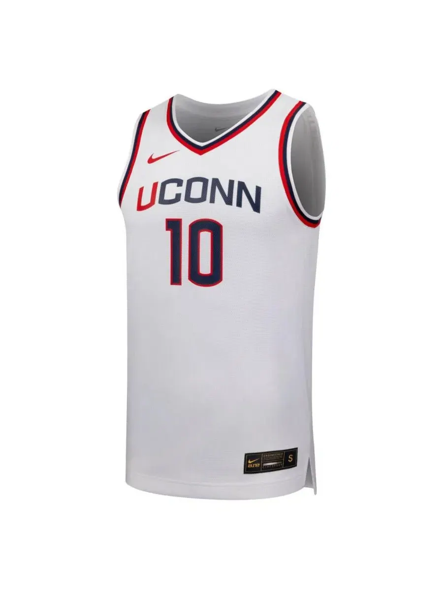 Баскетбольная джерси-реплика UConn Huskies 10 White Nike — изображение 2 из 3, белый