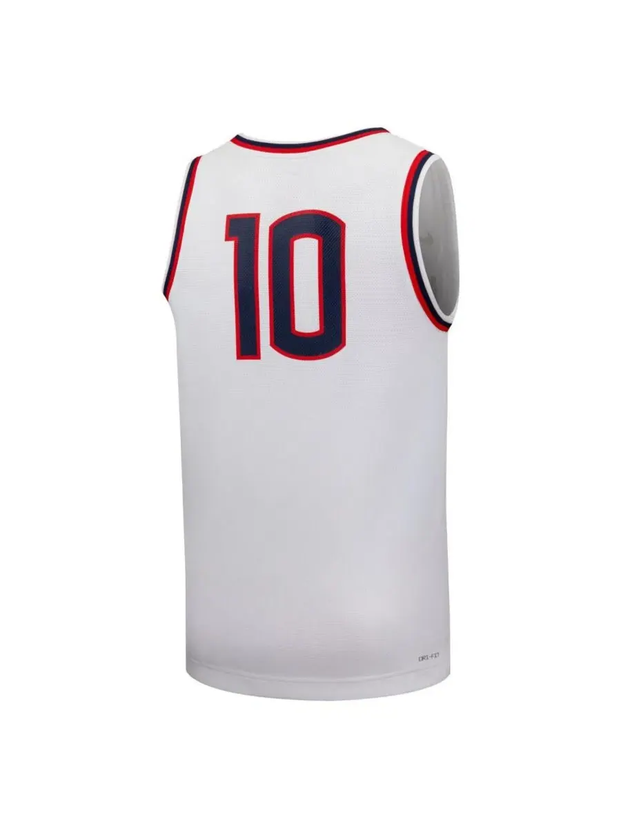 Баскетбольная джерси-реплика UConn Huskies 10 White Nike — изображение 3 из 3, белый