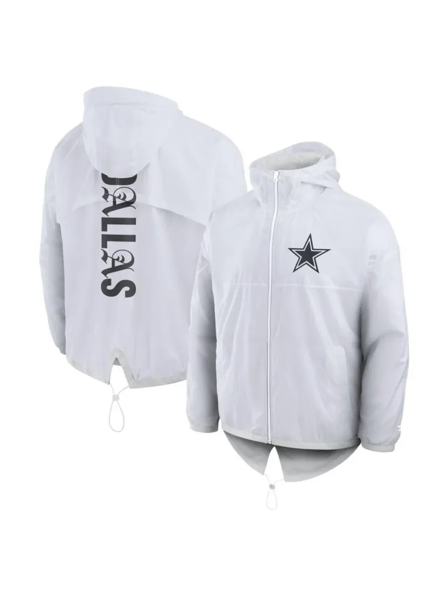 Ветровка с капюшоном Dallas Cowboys Type Play Down Full-Zip Fanatics
