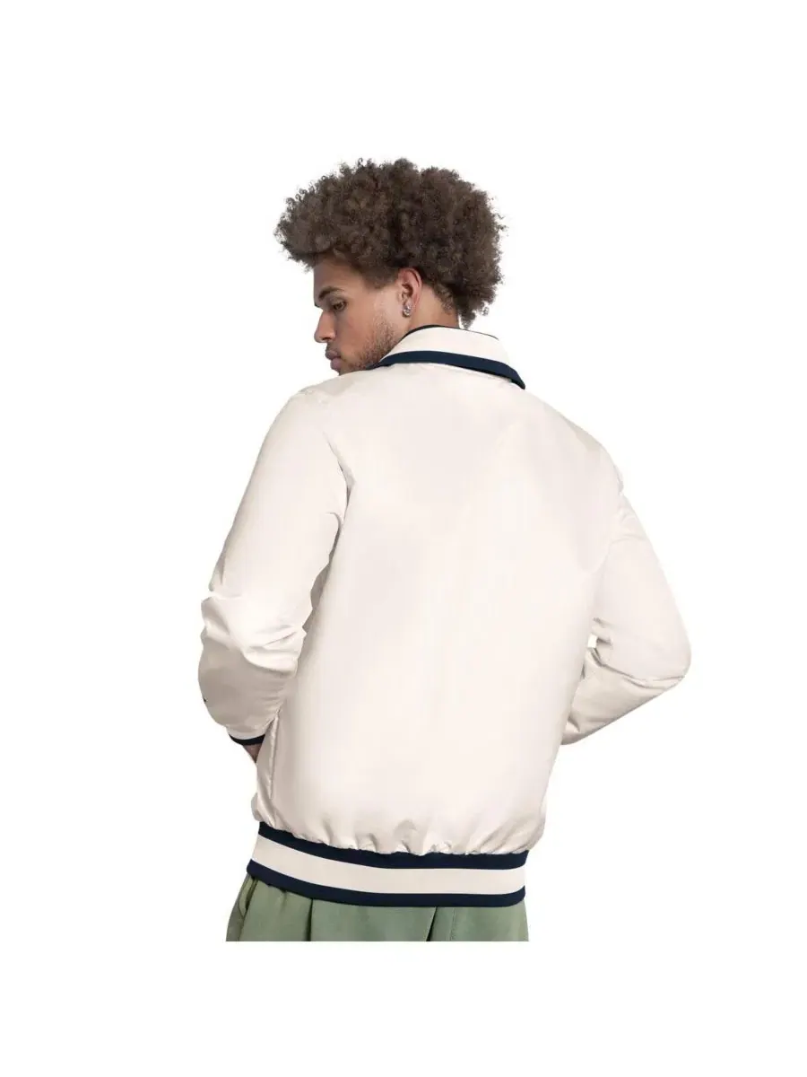 Куртка-ветровка The Captain Cooperstown Logo Full-Zip Varsity Jacket Starter — изображение 2 из 4, белый