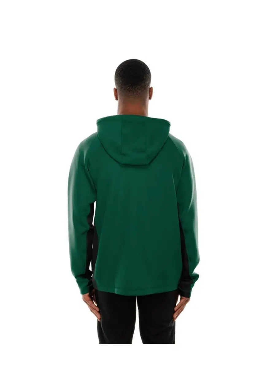 Толстовка на молнии с капюшоном New York Jets Combine Authentic Raglan Scuba New Era — изображение 3 из 5, зеленый