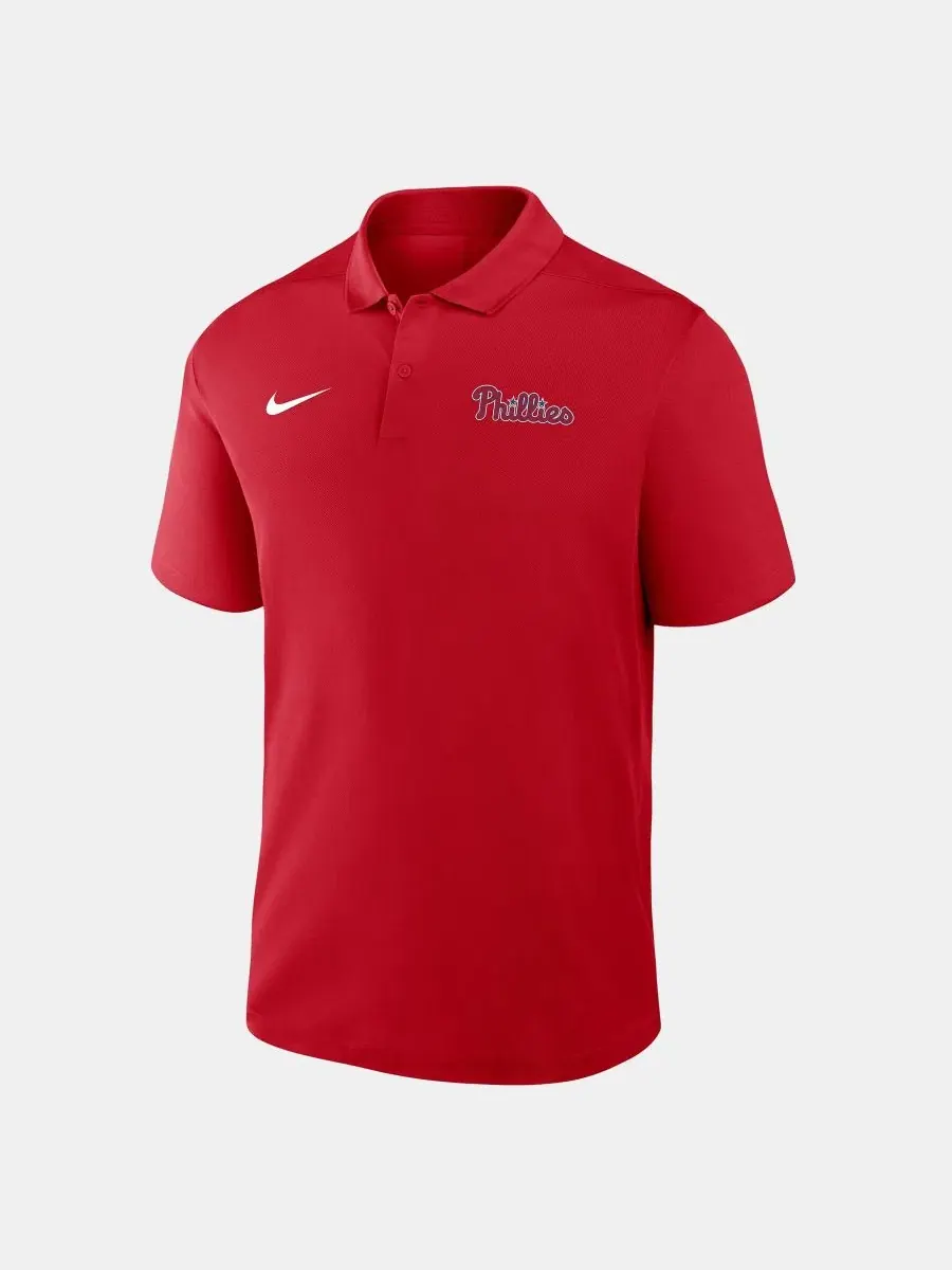 Мужское поло с принтом Philadelphia Phillies, Dri-FIT Victory Nike — изображение 3 из 4, красный