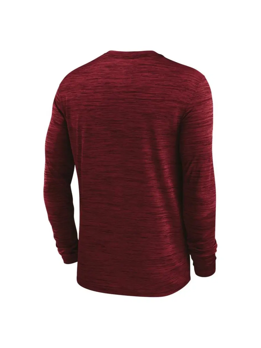 Футболка с длинным рукавом Oklahoma Sooners Sideline Velocity Dri-FIT Jordan — изображение 3 из 3, красный