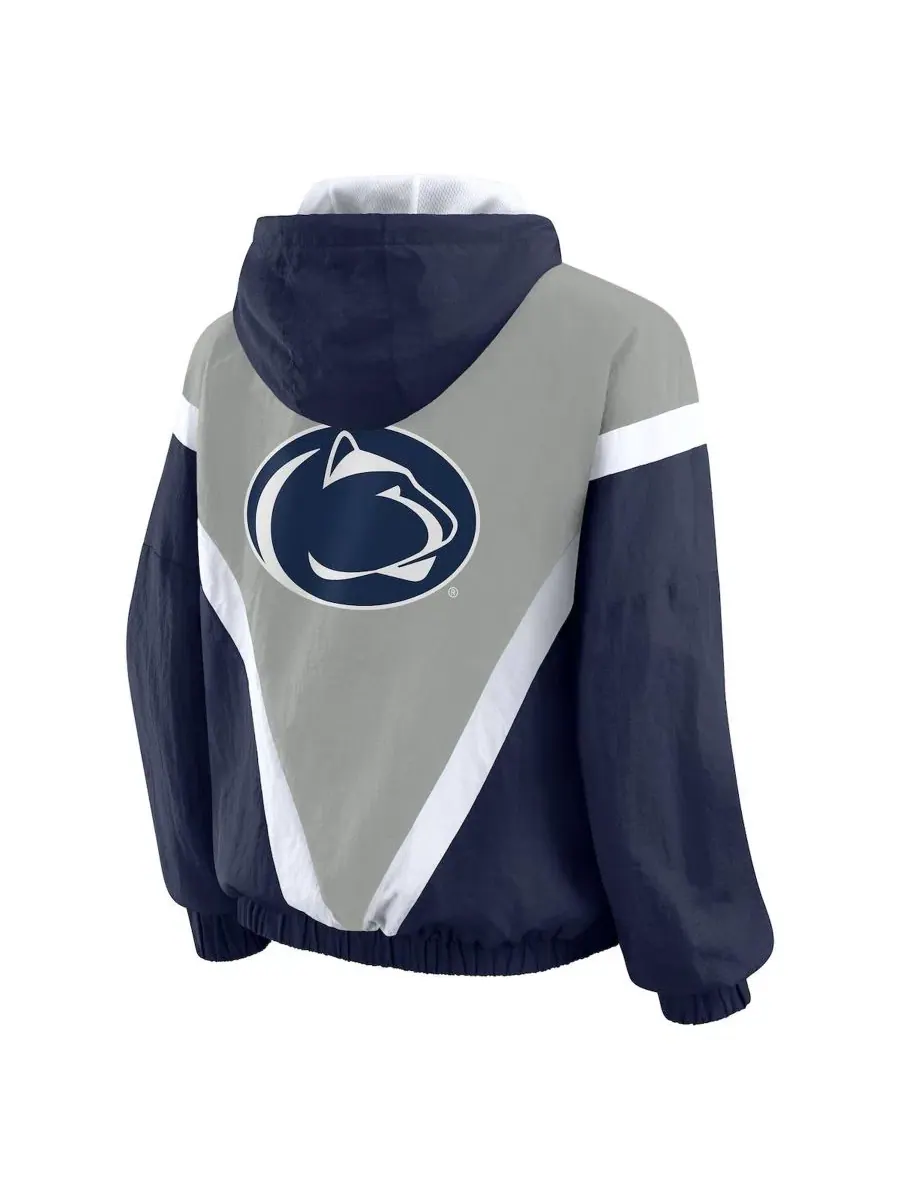 Ветровка-худи на молнии с принтом Penn State Nittany Lions WEAR by Erin Andrews — изображение 3 из 5, темно-синий