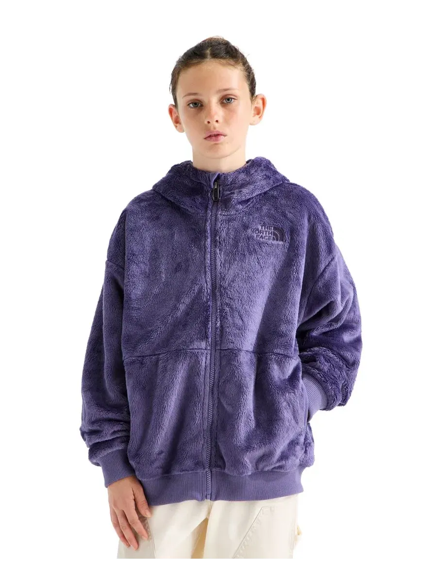 Худи из флиса с капюшоном, на молнии, с вышитым логотипом The North Face, Grounded Plum