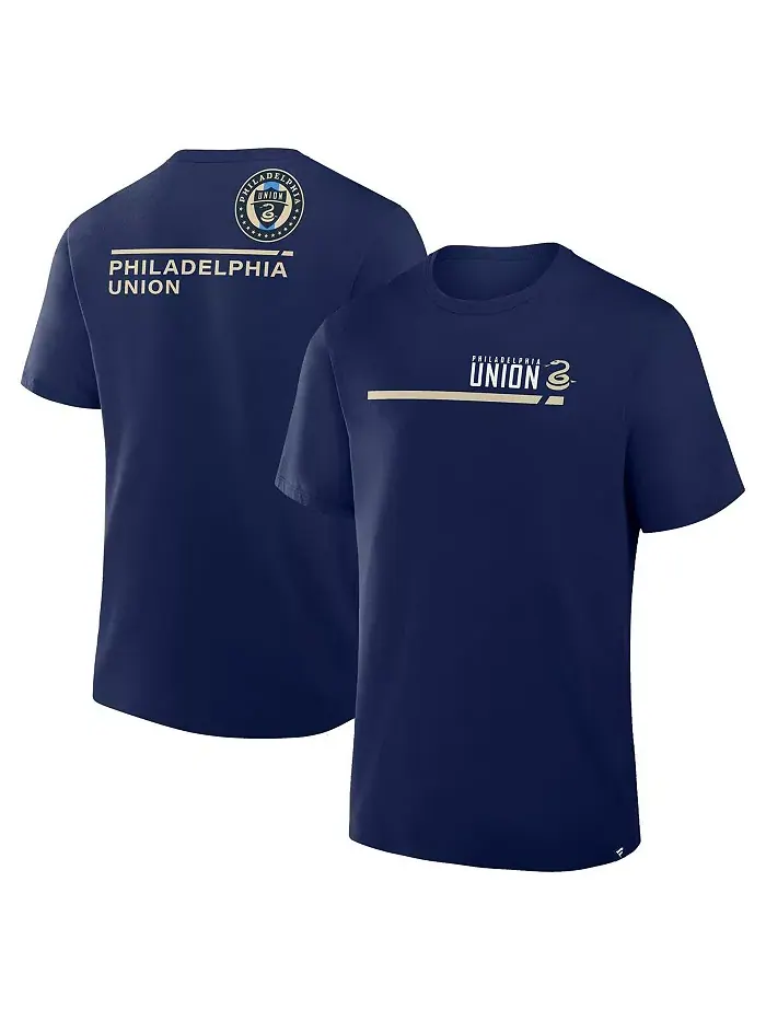 Мужская футболка Philadelphia Union Corner Kick Legacy темно-синяя Fanatics