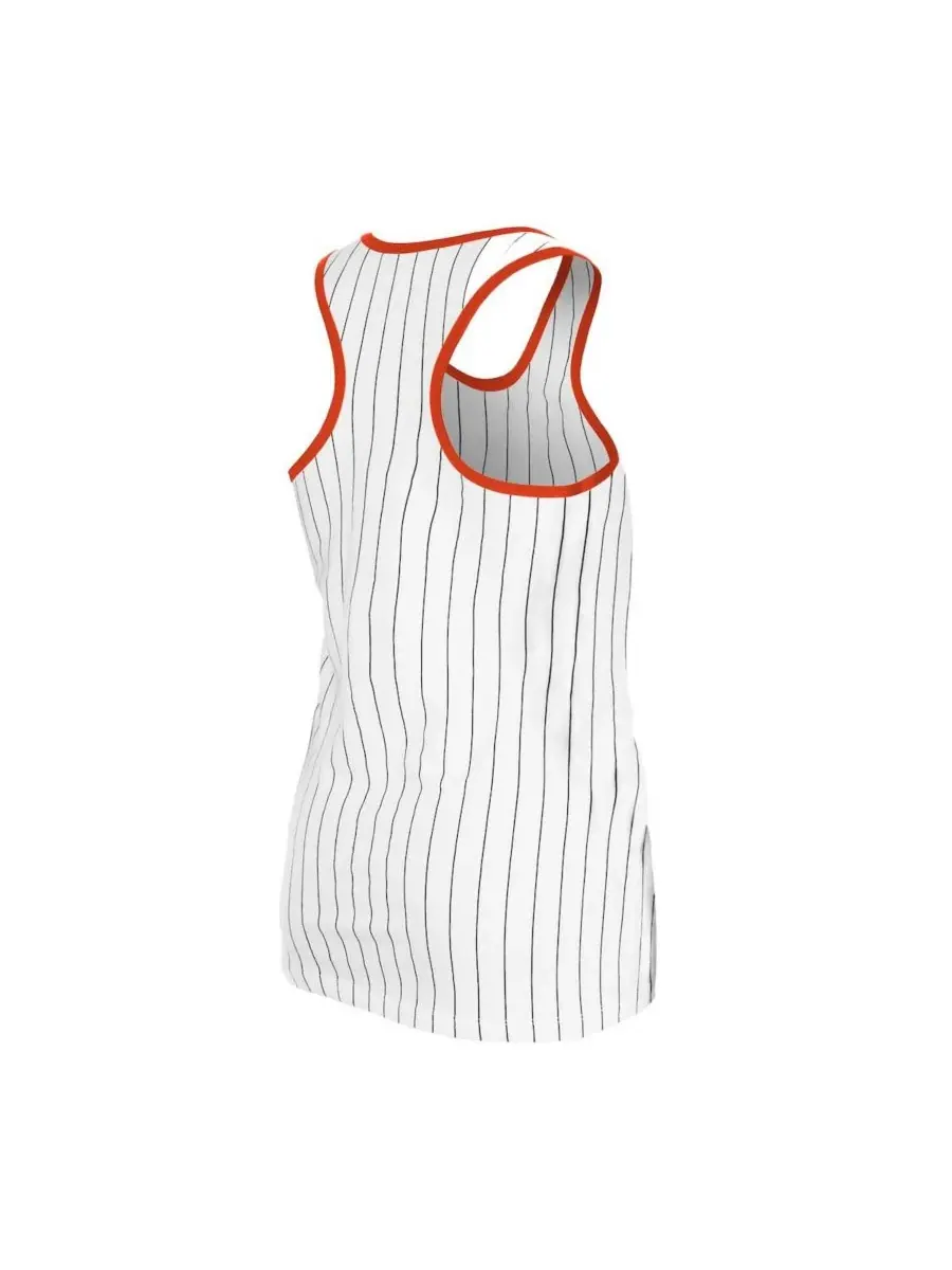 New Era Женская белая майка в полоску с символикой команды San Francisco Giants для игрового дня — изображение 3 из 3, белый