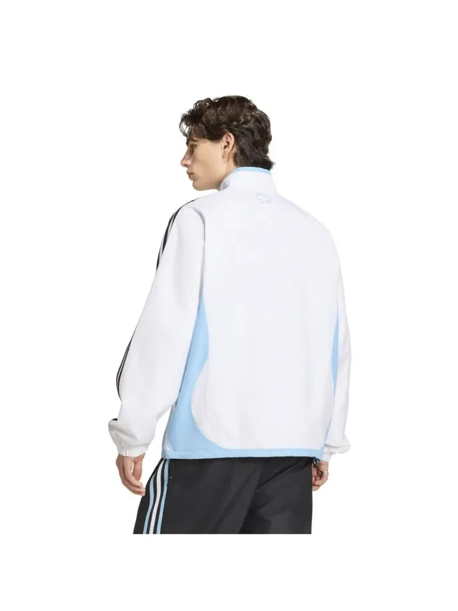Adidas Мужская белая спортивная куртка на молнии с символикой сборной Аргентины 2006 года — изображение 3 из 3, белый