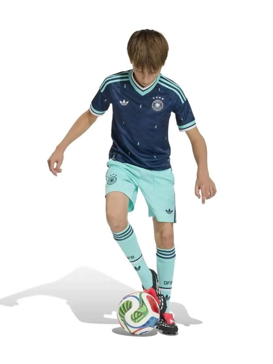 Футболка с длинным рукавом Германия 2026 Away Replica adidas — изображение 3 из 4, темно-синий