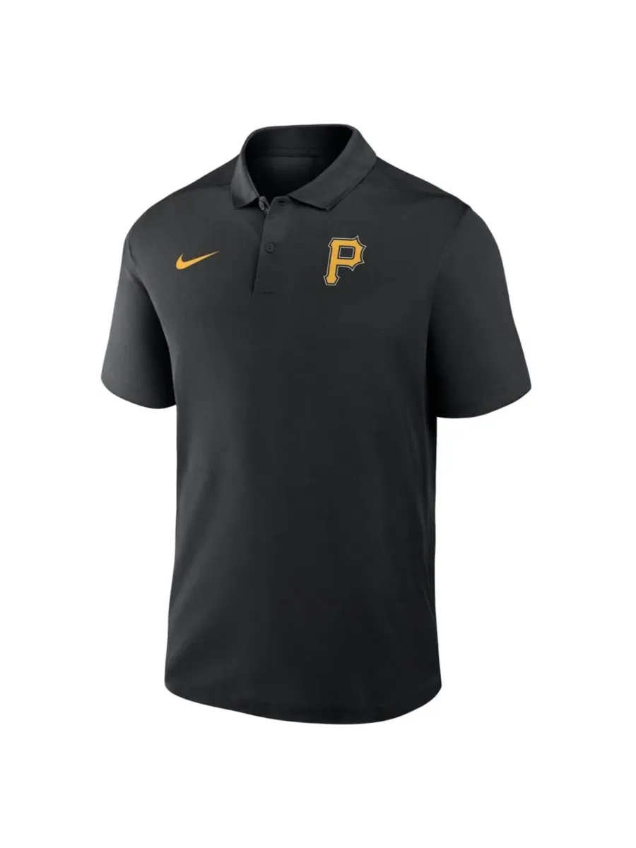 Поло с коротким рукавом Dri-FIT Victory Pittsburgh Pirates Black — изображение 2 из 2, черный