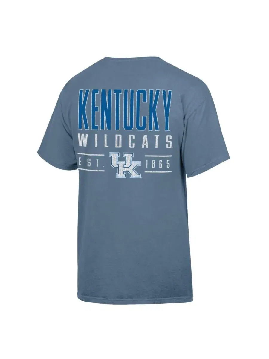 Футболка с принтом Big Name Kentucky Wildcats Comfortwash — изображение 2 из 3, синий