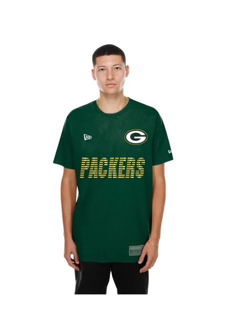 Футболка с длинным рукавом Match Green Bay Packers New Era — изображение 2 из 5, зеленый