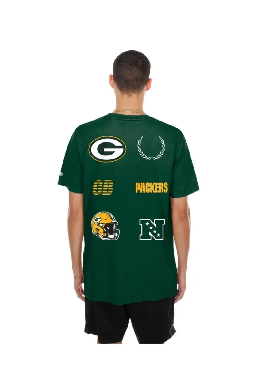 Футболка с длинным рукавом Match Green Bay Packers New Era — изображение 3 из 5, зеленый