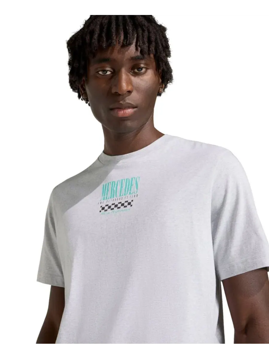 Футболка с принтом Mercedes-AMG Petronas F1 Team Graphic T-Shirt adidas — изображение 3 из 4, серый