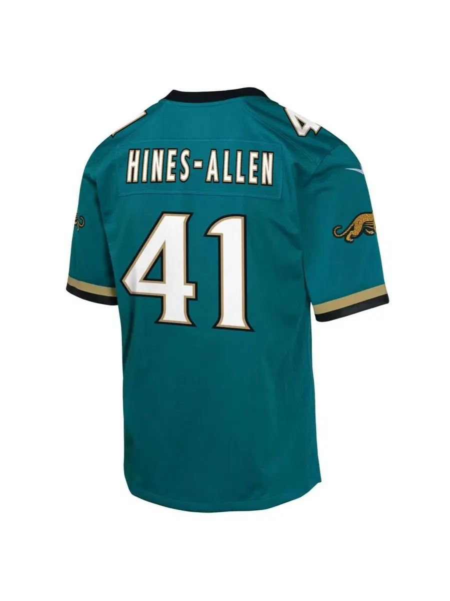 Детская футболка-джерси Nike Josh Hines-Allen Jacksonville Jaguars Alternate 2 Prowler Throwback — изображение 3 из 3