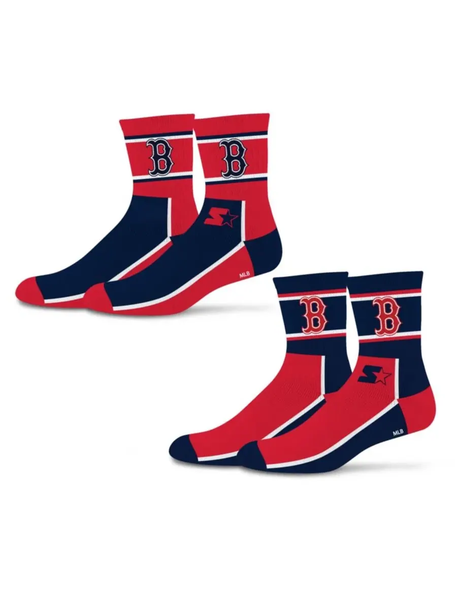 Набор носков с брендом Boston Red Sox, 2 пары Starter