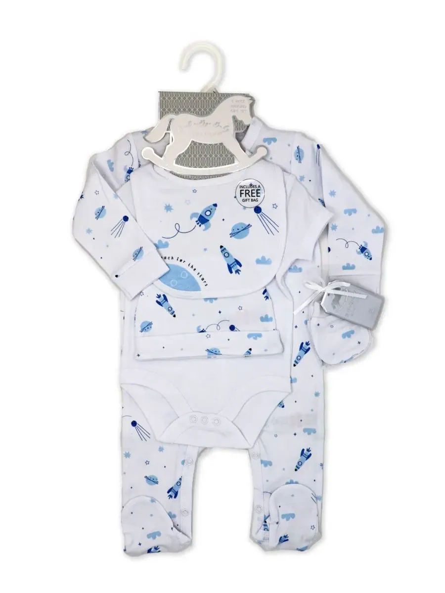 Комплект боди и слипа для малыша с принтом, Rocket Ships Rock-A-Bye Baby Boutique, Rocket Ships — изображение 3 из 7