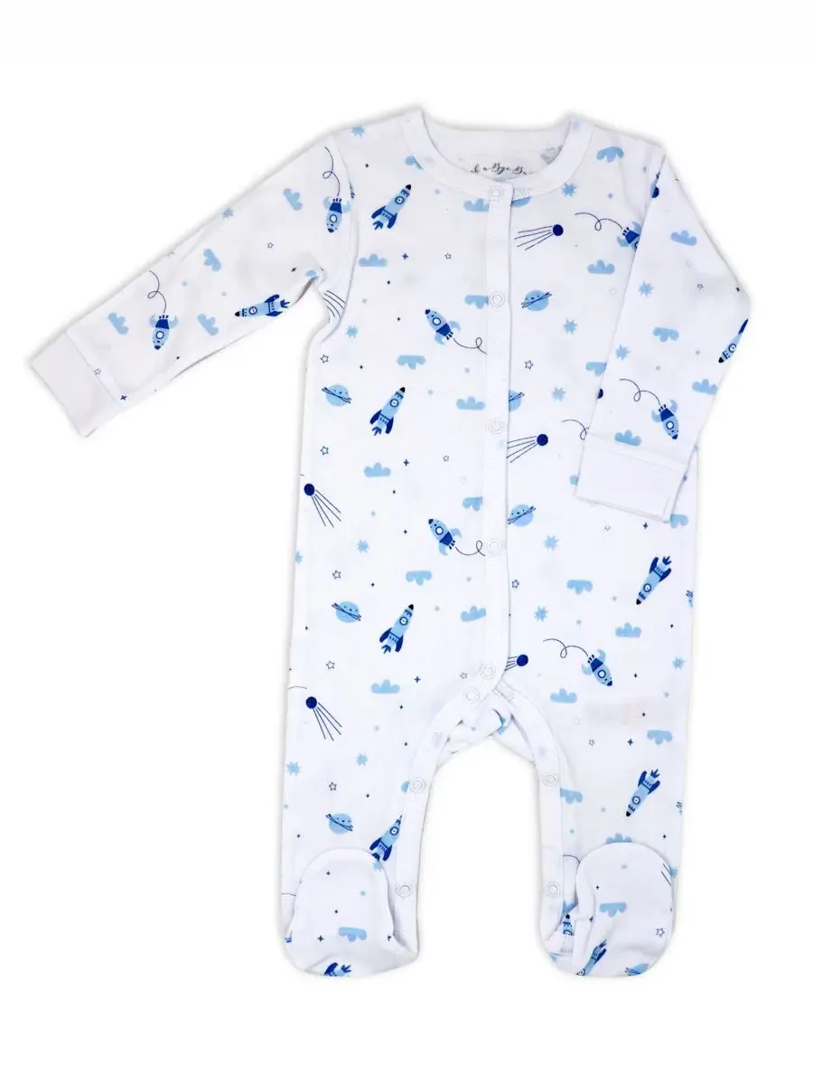 Комплект боди и слипа для малыша с принтом, Rocket Ships Rock-A-Bye Baby Boutique, Rocket Ships — изображение 5 из 7