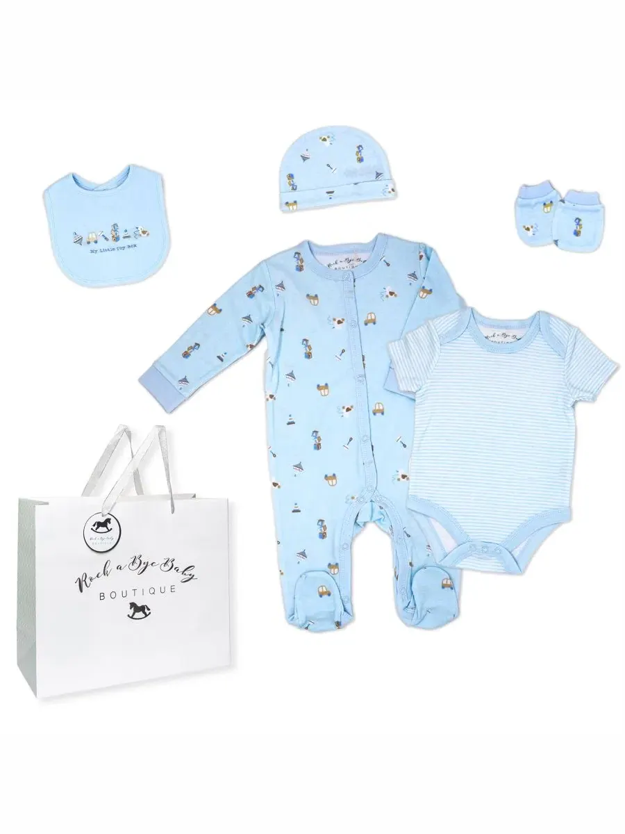 Комплект для новорожденного с принтом Toy Box Rock-A-Bye Baby Boutique, Toy Box