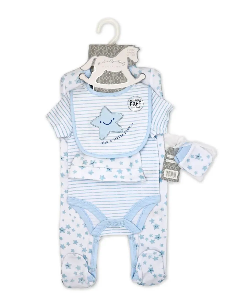 Комплект боди и слипа из хлопка I'M A Star Rock-A-Bye Baby Boutique, I'M A Star — изображение 3 из 8