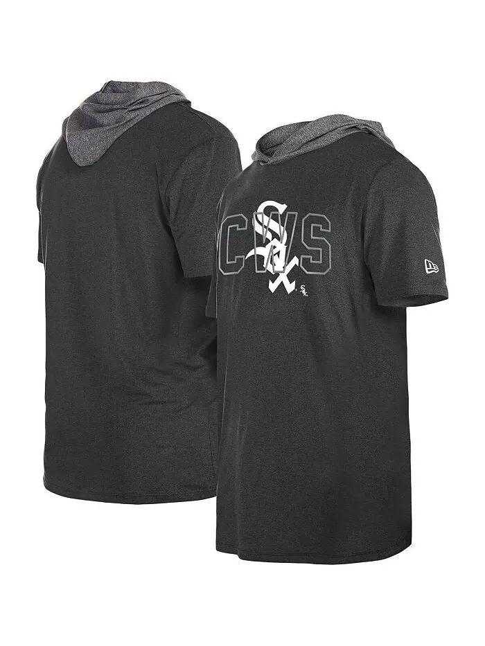 Мужская черная футболка с капюшоном Chicago White Sox Team New Era — изображение 2 из 3, черный