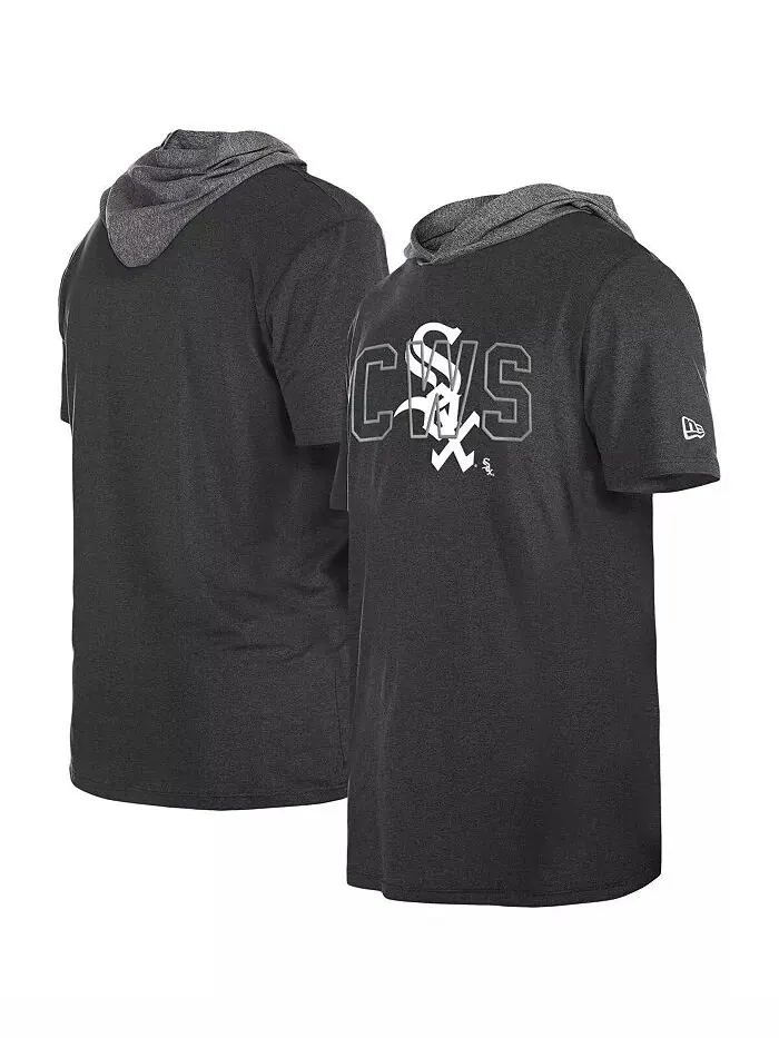 Мужская черная футболка с капюшоном Chicago White Sox Team New Era — изображение 1 из 3