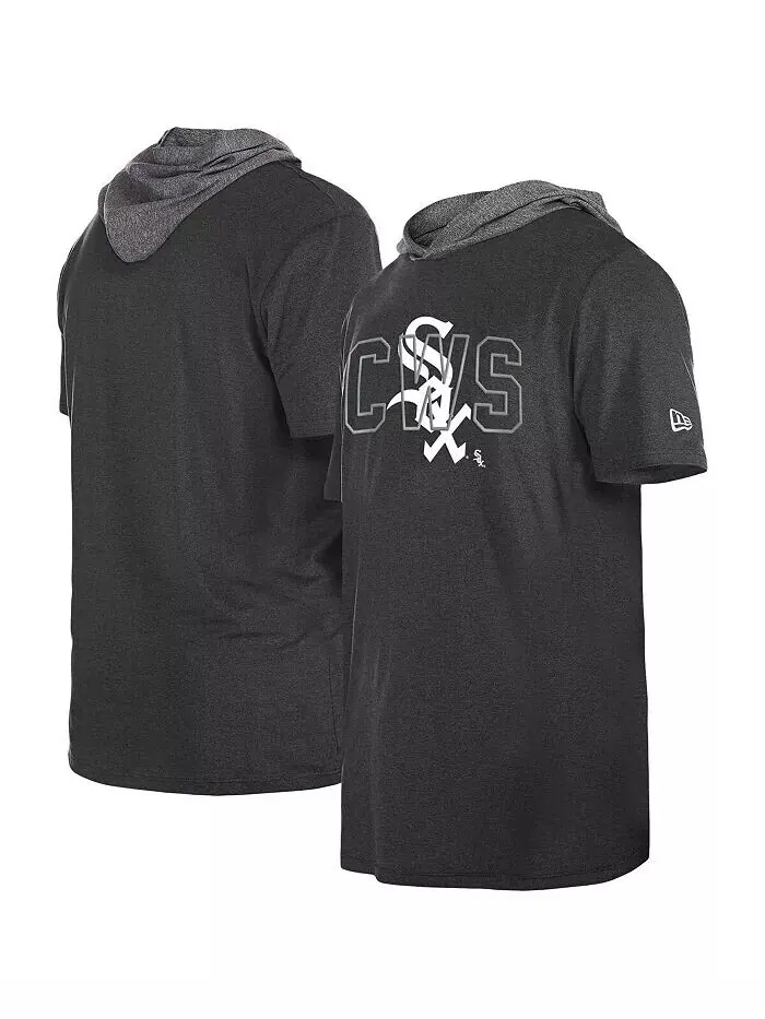 Мужская черная футболка с капюшоном Chicago White Sox Team New Era — изображение 2 из 3