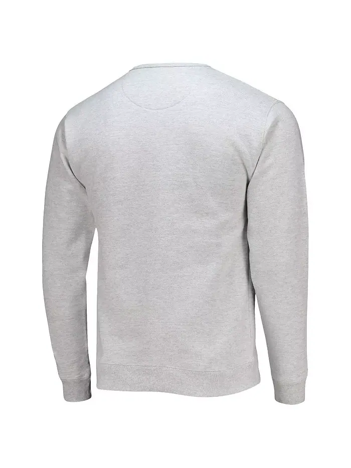 Мужская серо-бурая толстовка-пуловер с карманом для старшеклассника League Collegiate Wear — изображение 4 из 4