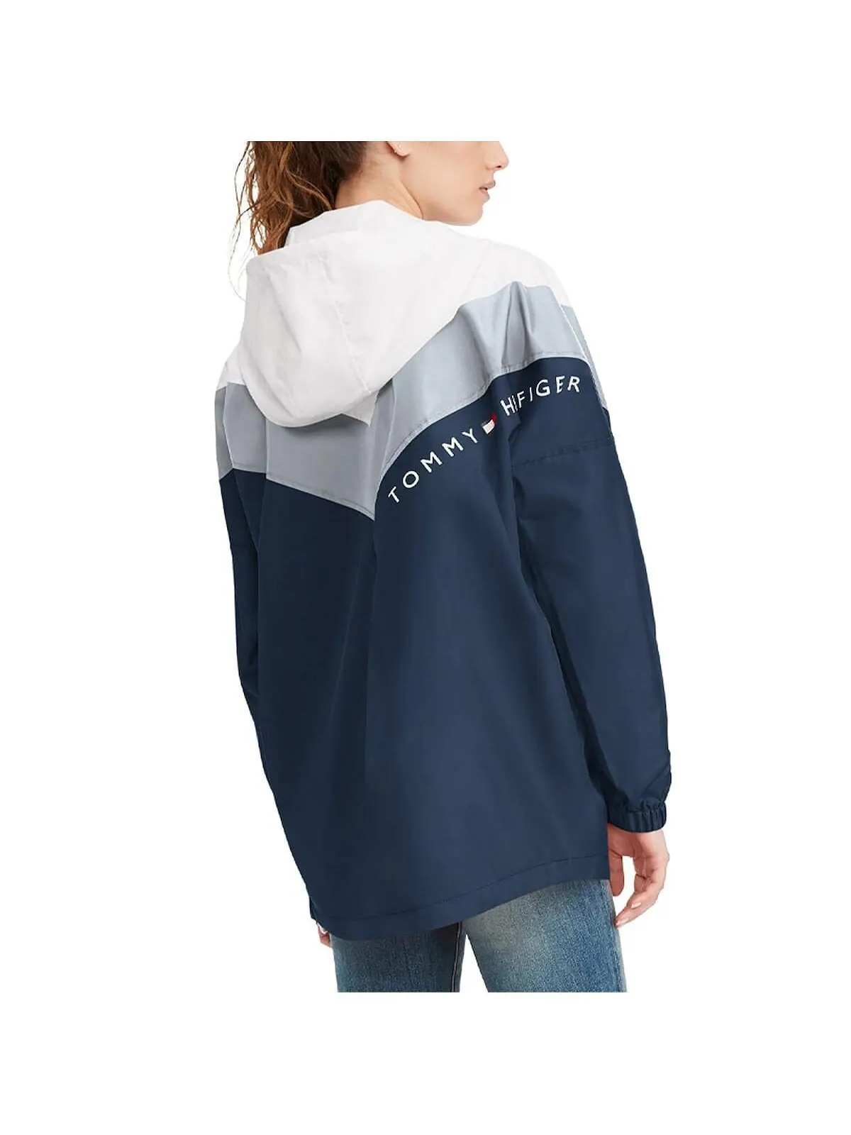 Женская ветровка с капюшоном и молнией до половины длины Dallas Cowboys Staci Tommy Hilfiger — изображение 2 из 4