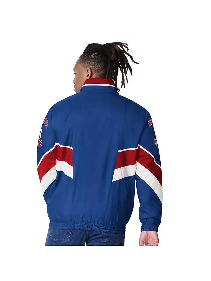 Мужская куртка на молнии Captain Oxford Philadelphia 76ers Royal Starter — изображение 2 из 2