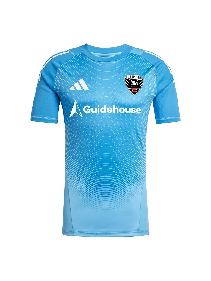 Мужская голкиперская футболка D.C. United 2025 синего цвета adidas — изображение 2 из 3