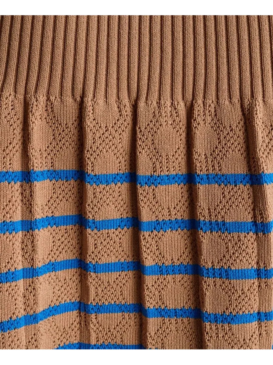 Мини-юбка плиссе с высокой талией BCBG, Toffee Dust/Electric — изображение 6 из 6