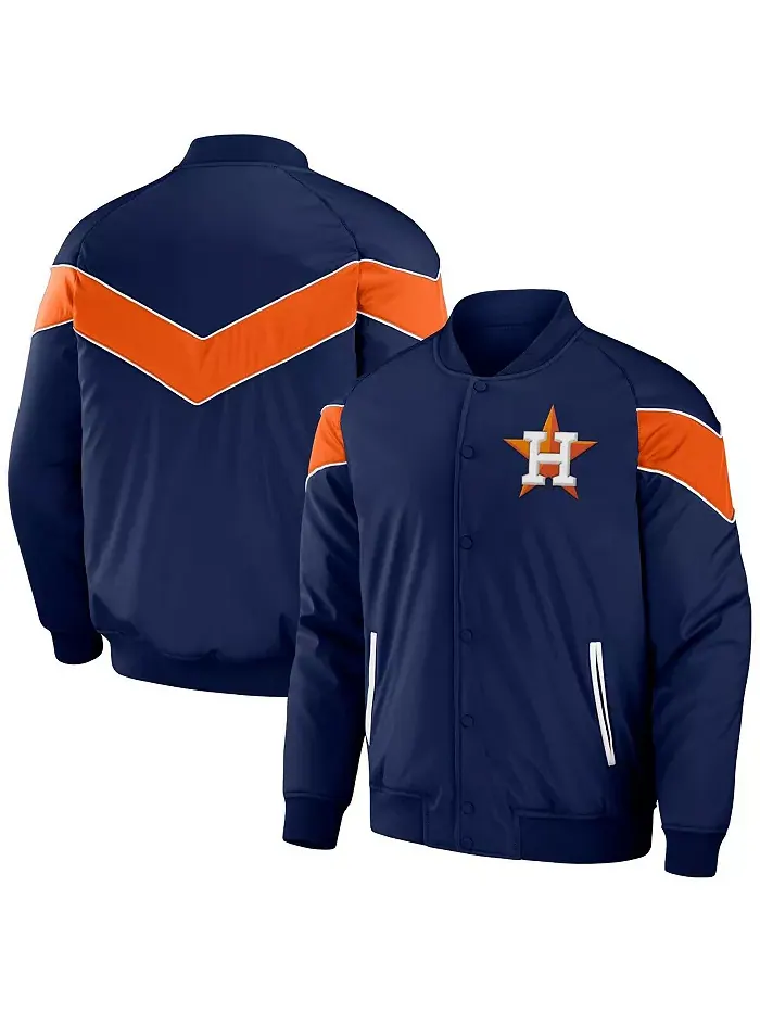 Мужская бейсбольная куртка на молнии Darius Rucker Collection by Navy Houston Astros с регланными