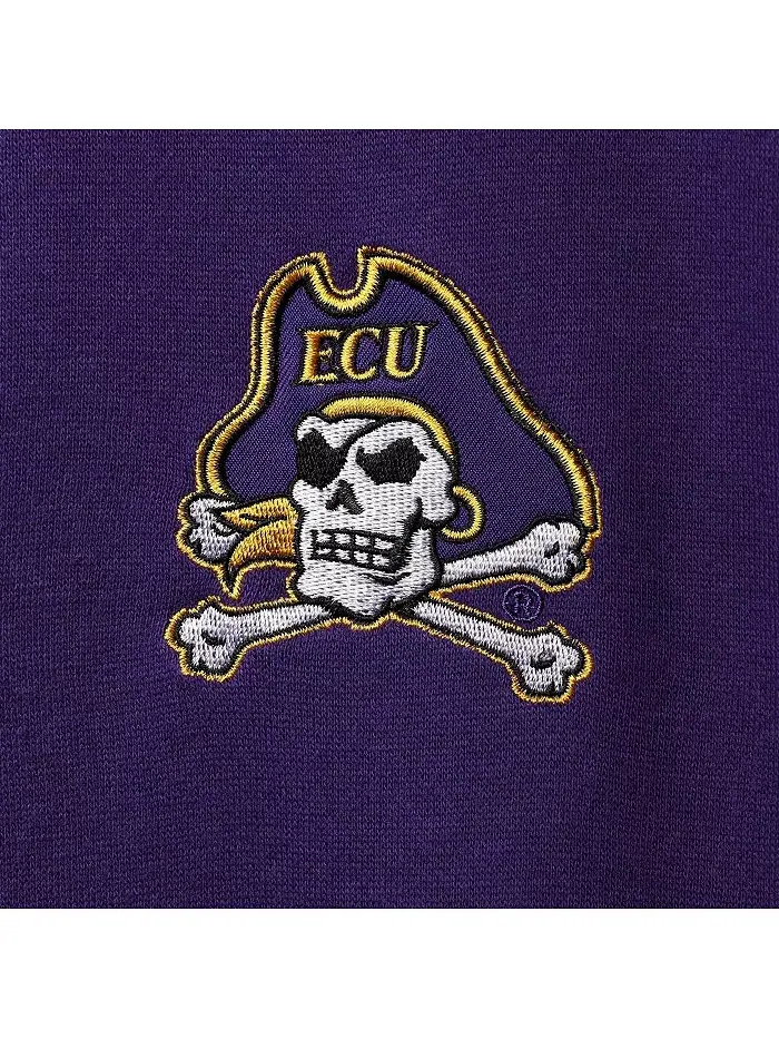 Мужская фиолетовая куртка ECU Pirates Tortugas Logo с застежкой-молнией на четверть оборота — изображение 3 из 4
