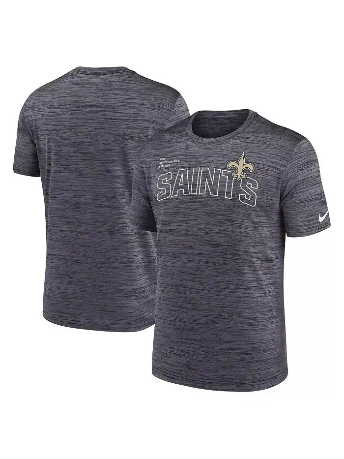 Мужская черная футболка New Orleans Saints Velocity Arch Performance Nike