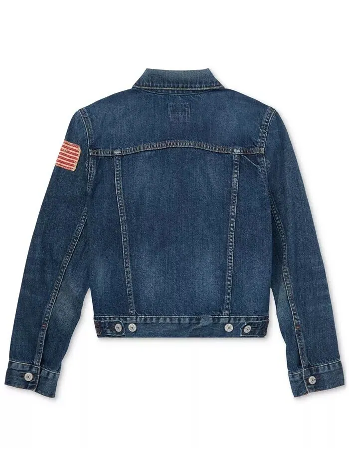 Джинсовая хлопковая куртка для мальчиков Big Boys Polo Ralph Lauren — изображение 7 из 9