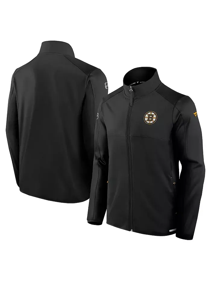 Мужская черная куртка Boston Bruins Authentic Pro Rink на молнии Fanatics