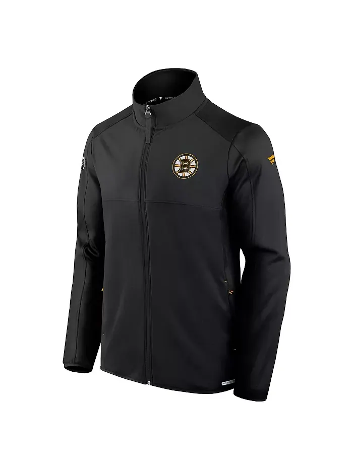 Мужская черная куртка Boston Bruins Authentic Pro Rink на молнии Fanatics — изображение 2 из 3