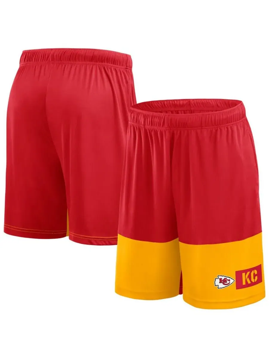 Fanatics Мужские красно-золотые шорты Kansas City Chiefs Big Tall Best of the Best Performance