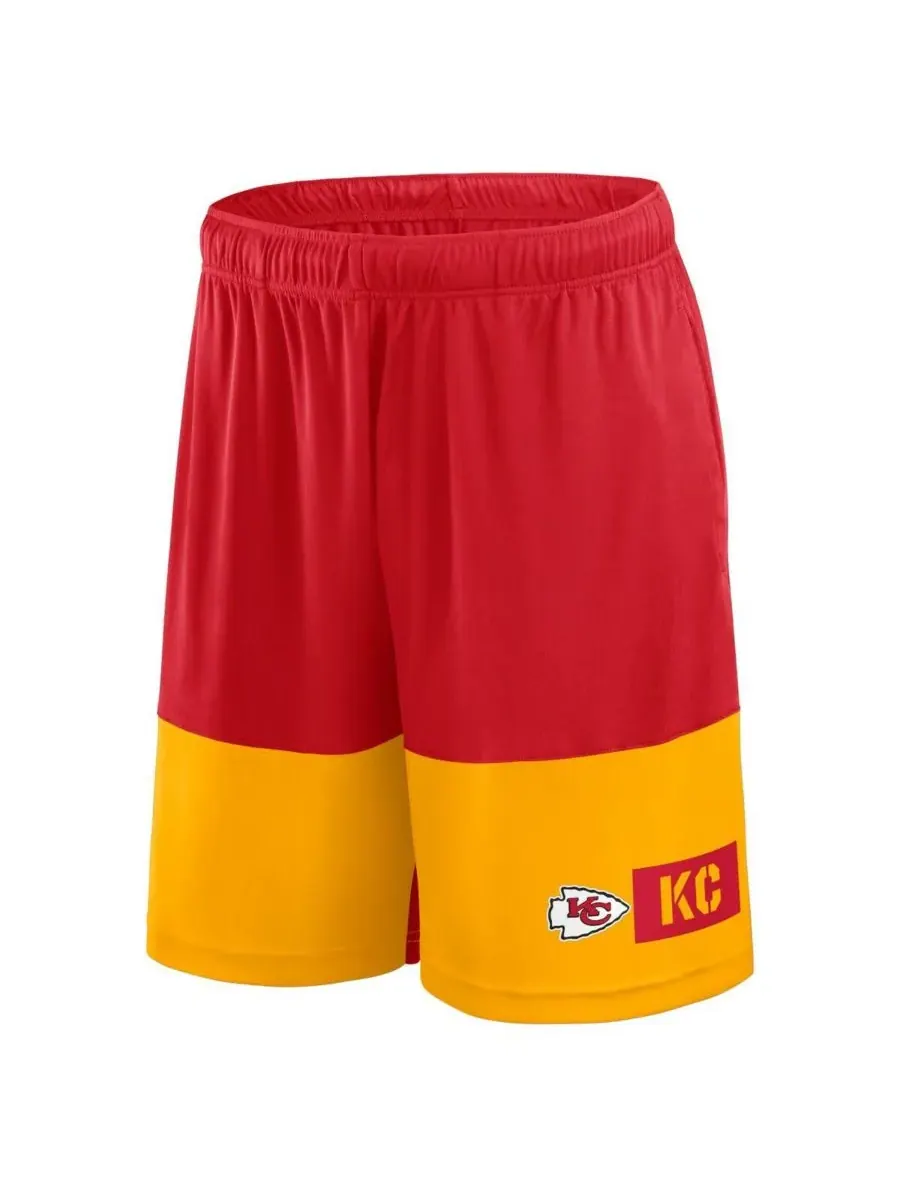 Fanatics Мужские красно-золотые шорты Kansas City Chiefs Big Tall Best of the Best Performance — изображение 2 из 3
