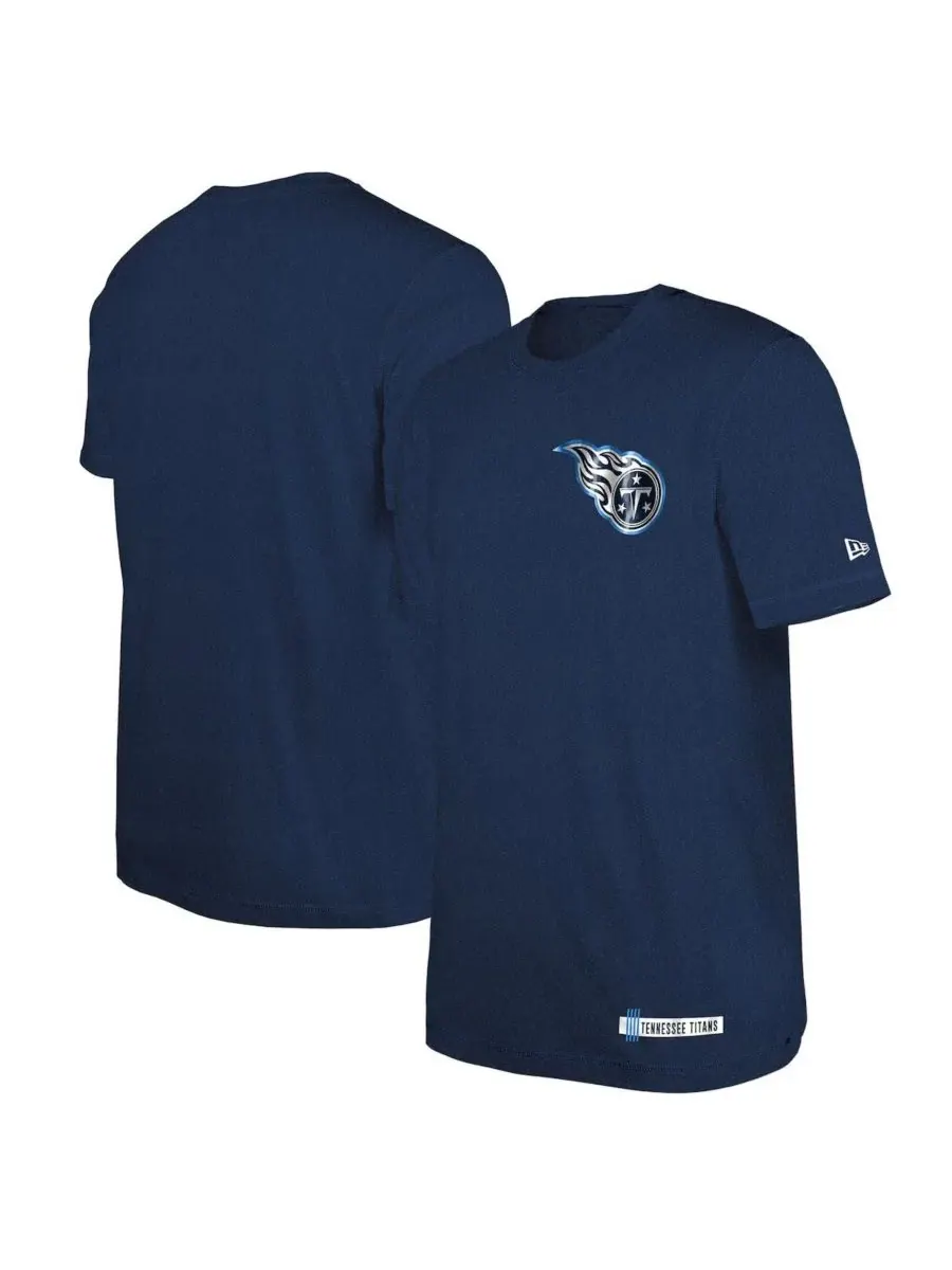 New Era Мужская темно-синяя футболка Tennessee Titans с символикой тренировочного лагеря НФЛ 2024