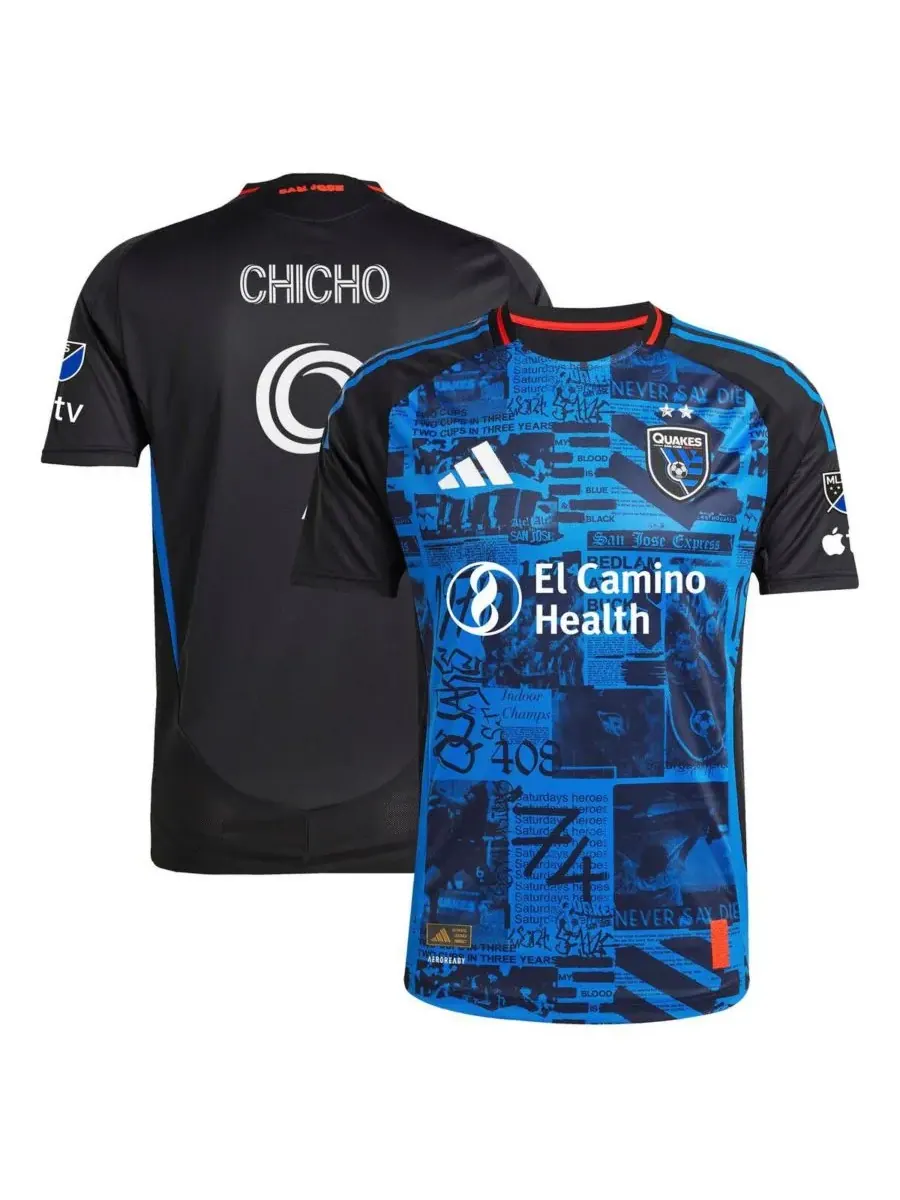 Adidas Мужская черная футболка Кристиана Аранго, игрока команды San Jose Earthquakes 2025 Headliner